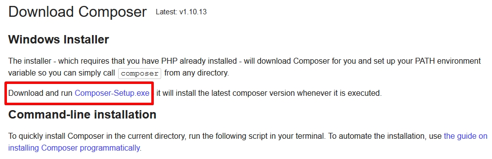 Cara Install Composer di Windows