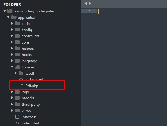 Laporan Tcpdf dengan CodeIgniter