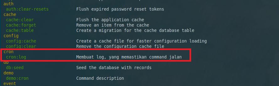 Membuat Cronjob Laravel