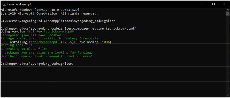 Membuat Laporan Tcpdf CodeIgniter