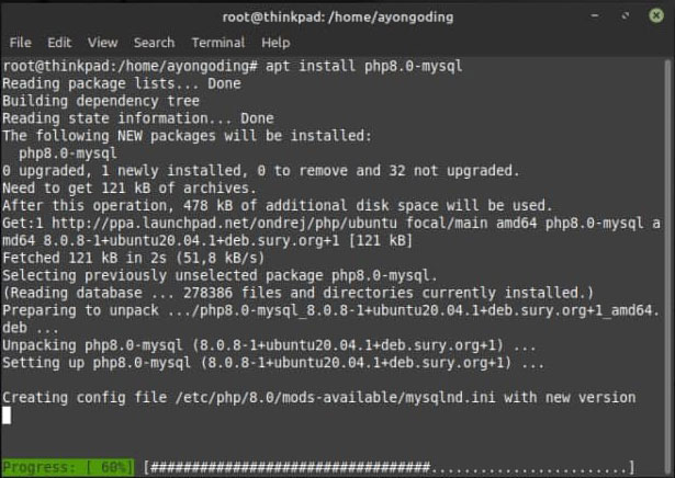 Install Ekstensi PHP-Mysql