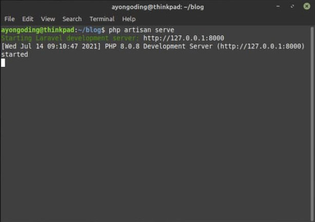 Menjalankan Web Server