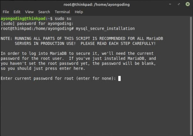 Install Mysql-Secure-Installation