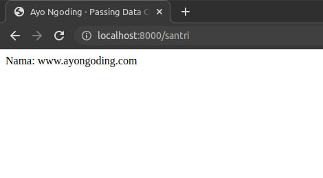 Passing Data Controller ke View Laravel