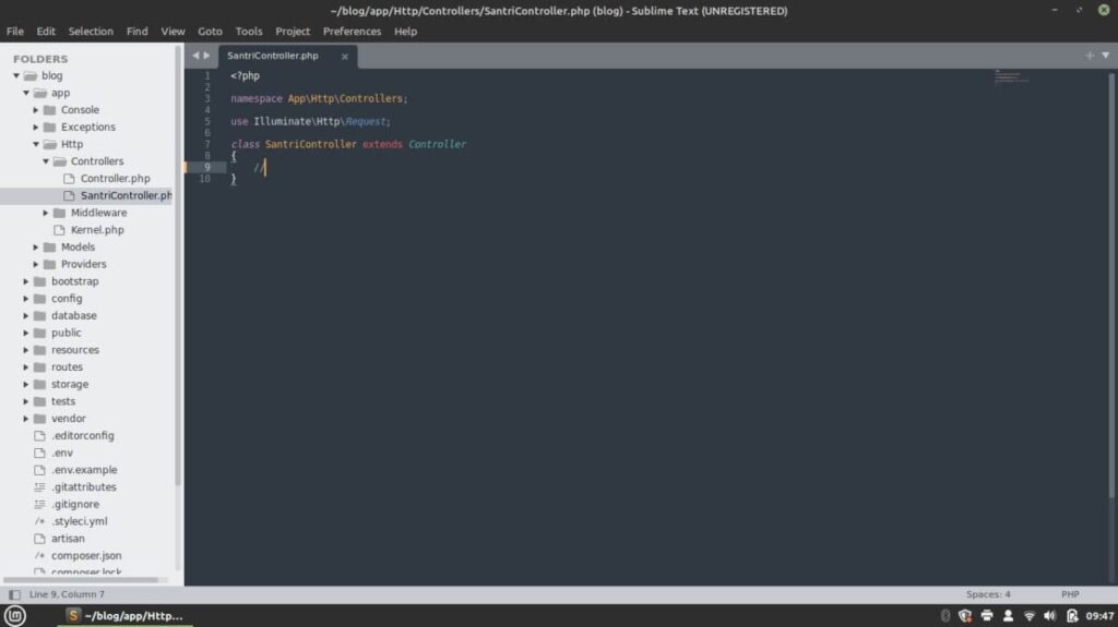 php artisan make controller