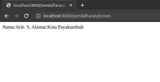 Request Data dari Inputan Laravel