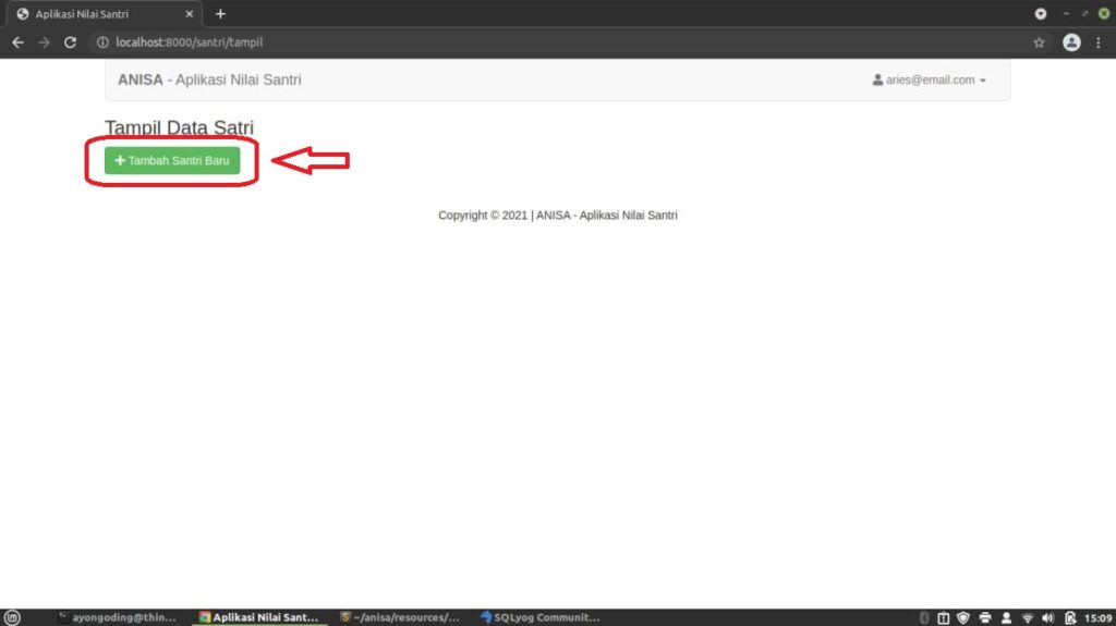 Input Data ke Database dengan Laravel