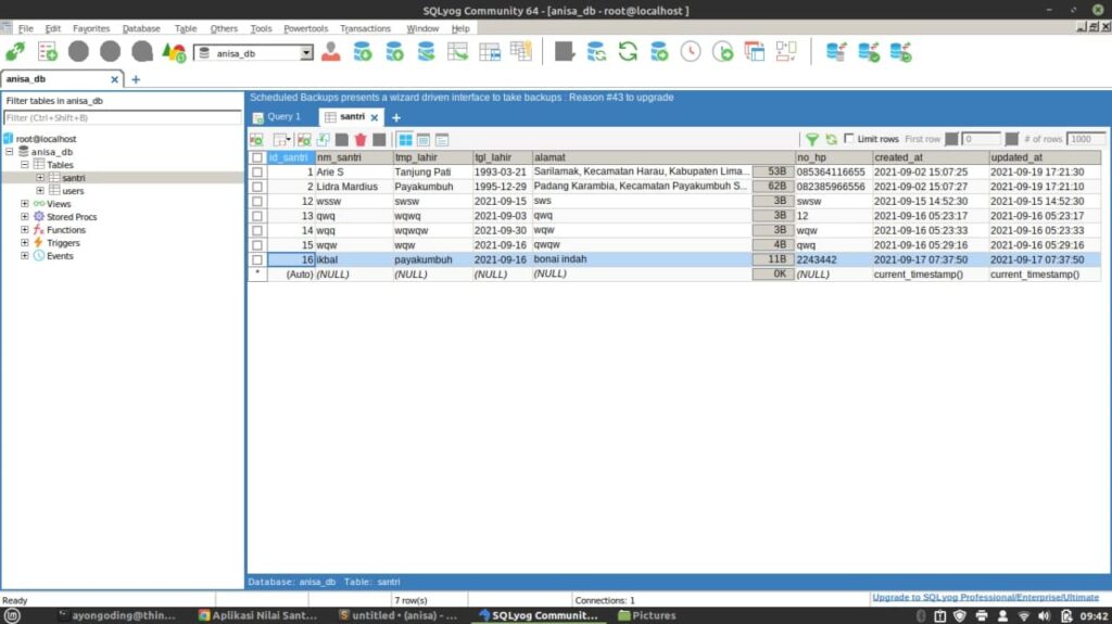 Input Data ke Database dengan Laravel