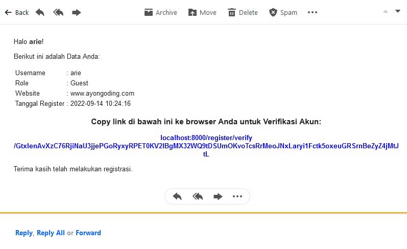 Email Verifikasi